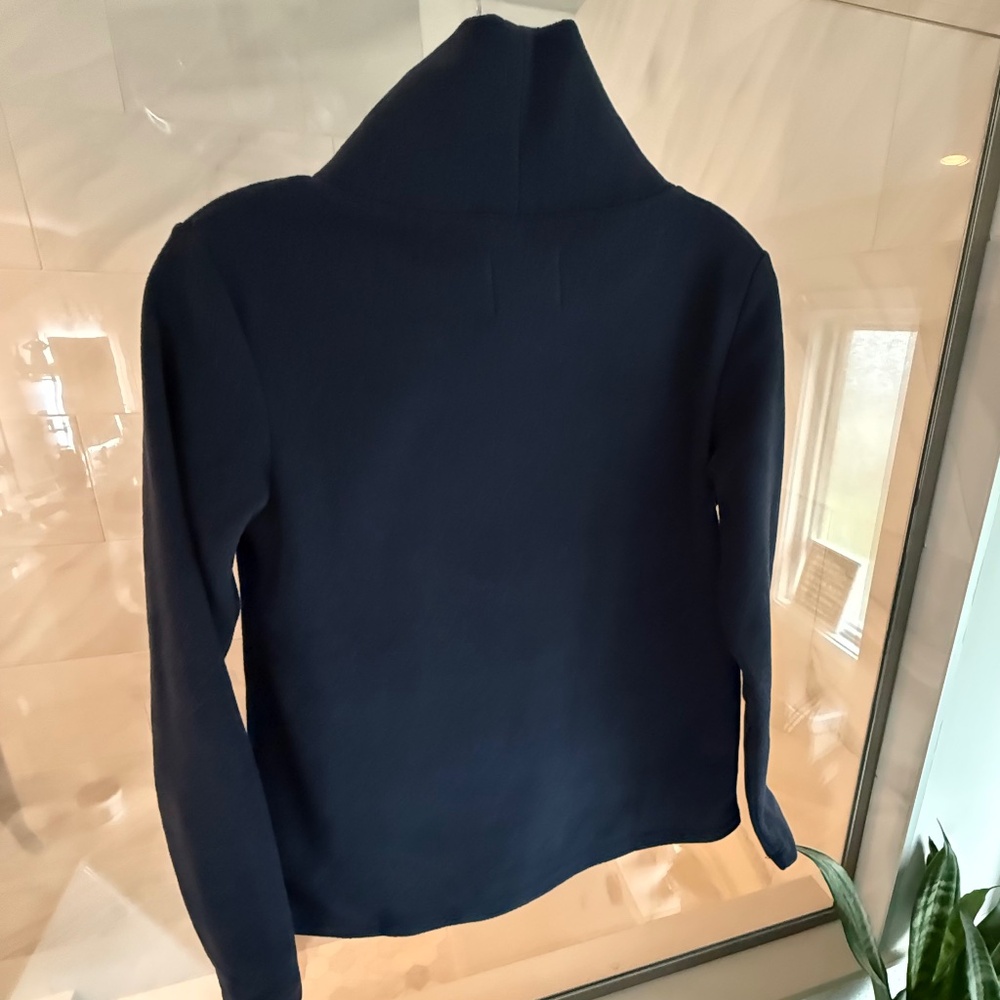 Excellent Condition! Dudley Stephens Vello Fleece Greenpoint Turtleneck Navy, XS - Picture 9 of 10
